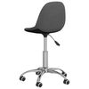 vidaXL Chaises pivotantes &agrave; manger lot de 4 Gris fonc&eacute; Tissu