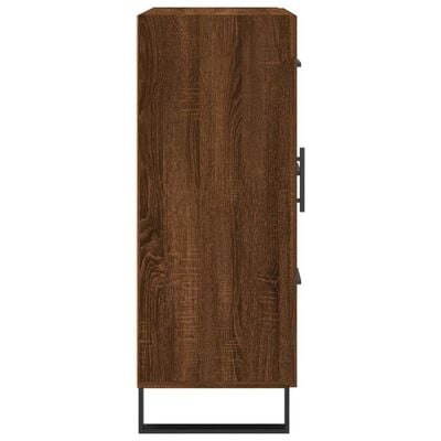 vidaXL Buffet chêne marron 69,5x34x90 cm bois d'ingénierie