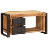 vidaXL Banc de Rangement avec tiroir Marron Bois de manguier massif