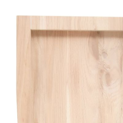 vidaXL Dessus de table 140x50x(2-4) cm bois de chêne massif non traité
