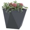 vidaXL Jardini&egrave;re 2 pcs Anthracite 40 x 40 x 40 cm Acier