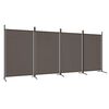 vidaXL Cloison de s&eacute;paration 4 panneaux Anthracite 346x180 cm Tissu