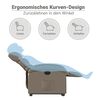 vidaXL Fauteuil inclinable &eacute;lectrique cappuccino similicuir