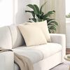 vidaXL Coussins de canap&eacute; 2 pcs Cr&egrave;me 45 x 45 cm