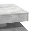 vidaXL Table basse rotative à 360 degrés gris béton 70x70x34,5 cm