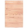 vidaXL Comptoir de salle de bain marron 40x60x(2-4) cm bois trait&eacute;
