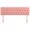 vidaXL T&ecirc;tes de lit Rose 144x7x78/88 cm Velours