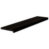 vidaXL Marches d'escalier 16 pcs marron fonc&eacute; 110x30x2 cm ch&ecirc;ne massif