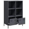 vidaXL Buffet haut anthracite 68x39x103,5 cm acier
