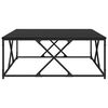 vidaXL Table basse Ch&ecirc;ne noir 100 x 100 x 40 cm Bois d'ing&eacute;nierie