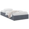 vidaXL Lit de Rangement avec matelas Gris fonc&eacute; 90 x 190 cm Velours