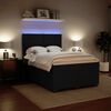 vidaXL Sommier &agrave; lattes de lit avec matelas Noir 140x190 cm Velours