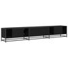 vidaXL Unites TV 2 pcs Ch&ecirc;ne noir 240 x 35 x 41 cm Bois d'ing&eacute;nierie