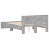 vidaXL Cadre de lit sans matelas gris b&eacute;ton 120x190 cm