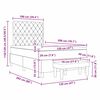 vidaXL Lit &agrave; ressorts avec matelas Rose 120 x 200 cm Velours