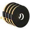 vidaXL Ruban adh&eacute;sif en mousse 4 pcs Noir 20mm x 5m Mousse CR