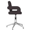 vidaXL Chaises pivotantes &agrave; manger lot de 6 noir similicuir
