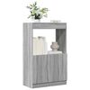 vidaXL Buffet haut sonoma gris 63x33x100 cm bois d'ing&eacute;nierie