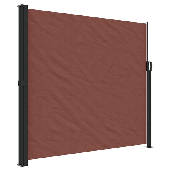 vidaXL Auvent lat&eacute;ral r&eacute;tractable marron 180x600 cm