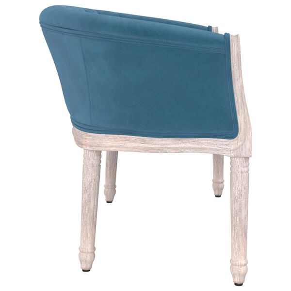 vidaXL Banc Bleu 98x56x69 cm Velours