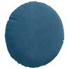 vidaXL Coussins de si&egrave;ge 2 pcs Bleu &Oslash; 40 x 13 cm Velours