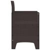 vidaXL Chaise de jardin 4 pcs Marron 53 x 49 x 85 cm Polypropyl&egrave;ne