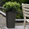 LECHUZA Jardini&egrave;re CUBICO Cottage 30 ALL-IN-ONE Granite
