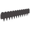 vidaXL Bordure de Pelouse 20 pc 103 x 25 cm Acier Noir