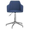 vidaXL Chaises pivotantes &agrave; manger lot de 2 bleu tissu