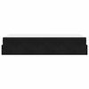 vidaXL Cadre de lit avec matelas avec matelas 2 pcs Noir Velours