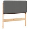 vidaXL T&ecirc;te de lit capitonn&eacute;e Marron et gris clair 100 cm Pin massif