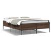 vidaXL Cadre de lit sans matelas ch&ecirc;ne marron 120x190 cm