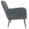 vidaXL Fauteuil Gris foncé 62x79x79 cm Velours