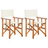 vidaXL Chaises de metteur en sc&egrave;ne lot de 2 Bois massif d'acacia