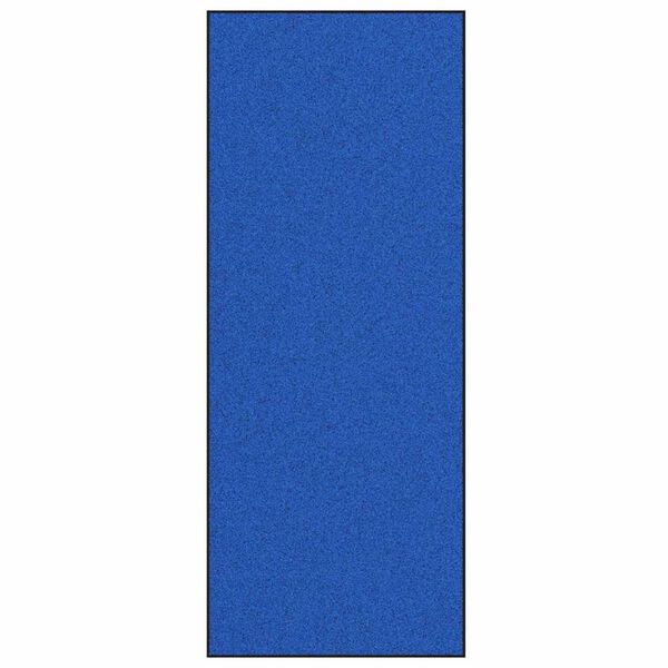vidaXL Tapis d'entr&eacute;e Autre Bleu et Noir 120 x 300 cm Polyamide et PVC