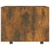 vidaXL Table basse ch&ecirc;ne fum&eacute; 55x55x40 cm bois d'ing&eacute;nierie