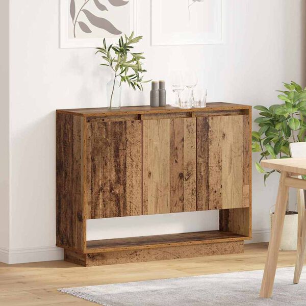 vidaXL Buffet Bois ancien 97 x 29 x 75 cm Bois d'ing&eacute;nierie