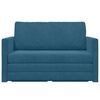 vidaXL Canap&eacute;-Lit 110cm Bleu Velours