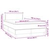 vidaXL Sommier &agrave; lattes de lit avec matelas LED cappuccino 120x190 cm