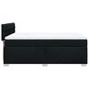vidaXL Sommier &agrave; lattes de lit avec matelas Noir 140x200 cm Tissu