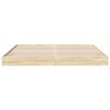 vidaXL Cadre de lit sans matelas ch&ecirc;ne sonoma 200x200 cm