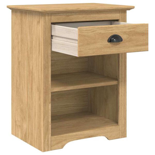vidaXL Cabinet de chevet BODO Marron miel 53 x 38,5 x 67 cm