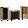 vidaXL Ensemble de mobilier de salle de bain avec &eacute;tag&egrave;re 3 pcs