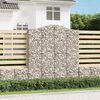 vidaXL Paniers &agrave; gabions arqu&eacute;s 6 pcs 200x30x220/240 cm fer galvanis&eacute;