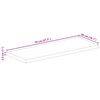 vidaXL Dessus de table 70x50x2,5 cm rectangulaire bois massif d'acacia