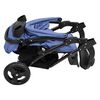 vidaXL Poussette b&eacute;b&eacute; &agrave; 3 roues Bleu marine et noir Acier