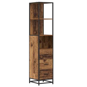 vidaXL Ensemble de mobilier de salle de bain Bois Ancien
