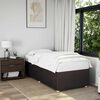 vidaXL Cadre de lit sans matelas marron fonc&eacute; 80x200 cm tissu