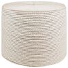 vidaXL Fil en jute 40 mm 250 m Blanc Jute 100% Tossa