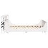 vidaXL Cadre de lit sans matelas blanc 120x200 cm bois de pin massif